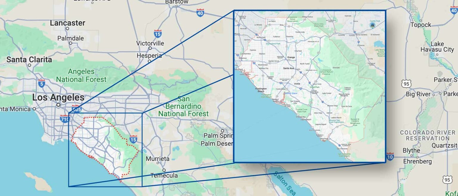 MD 11244 Anaheim‐Santa Ana‐Irvine, CA Metropolitan Division Map
